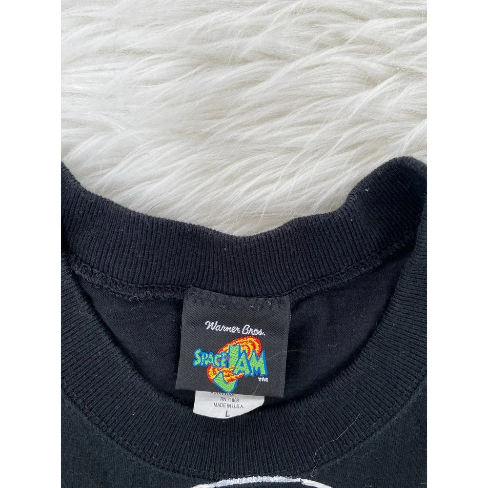VTG Space Jam Vintage 1996 Monstars Movie Promo T-shirt Sz L FREEZE NY